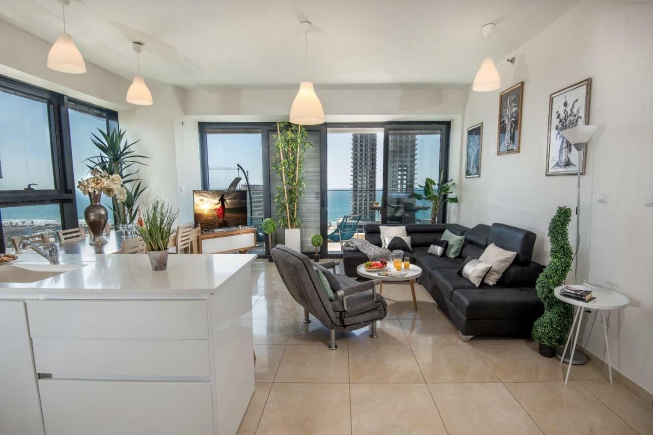Bat Yam Luxery 5Br Sea View Suite Dış mekan fotoğraf