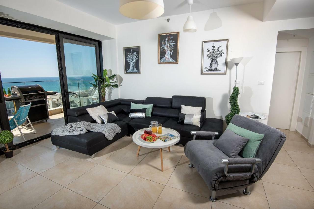 Bat Yam Luxery 5Br Sea View Suite Dış mekan fotoğraf